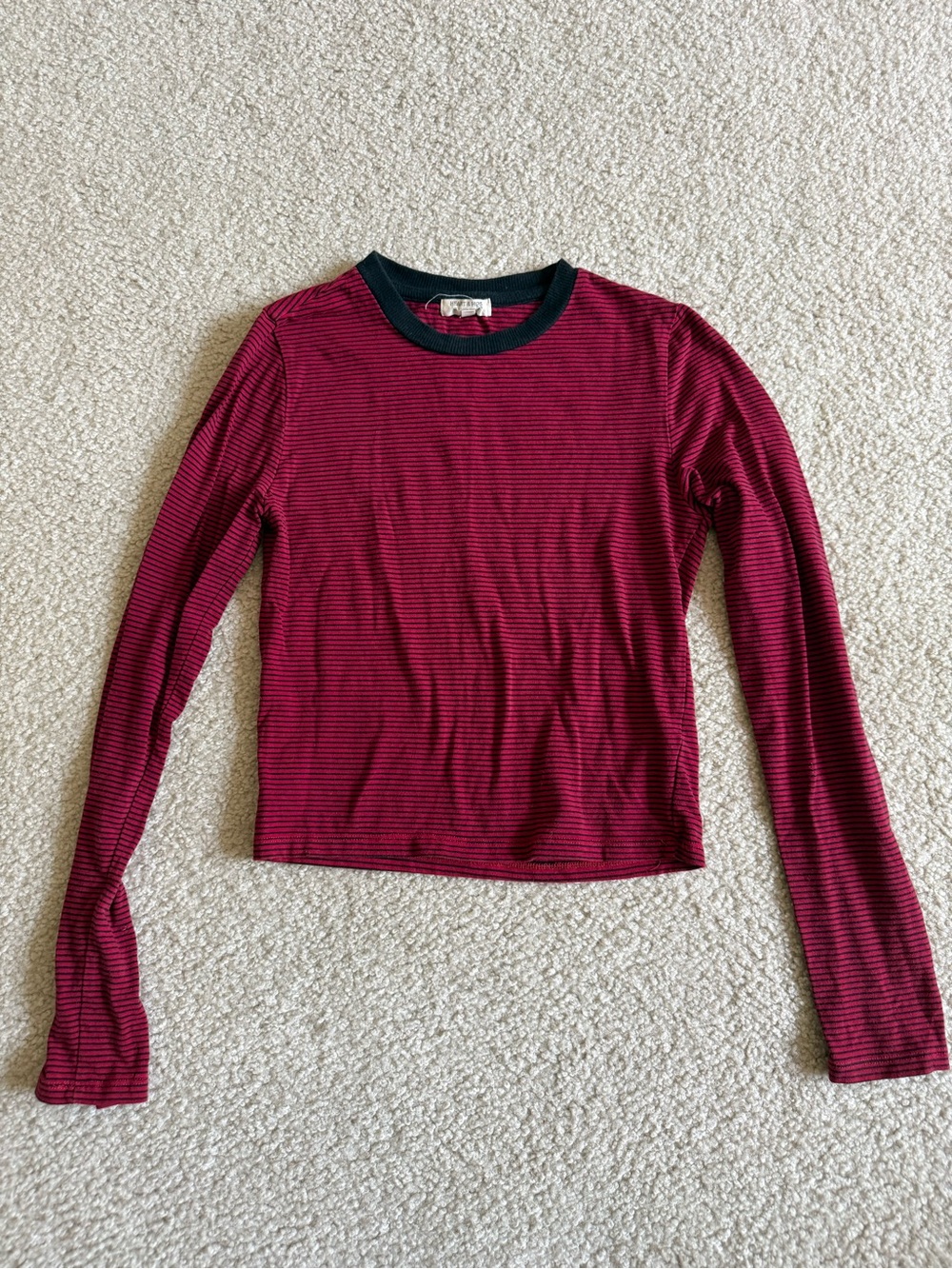 Heart & Hips striped cropped shirt
